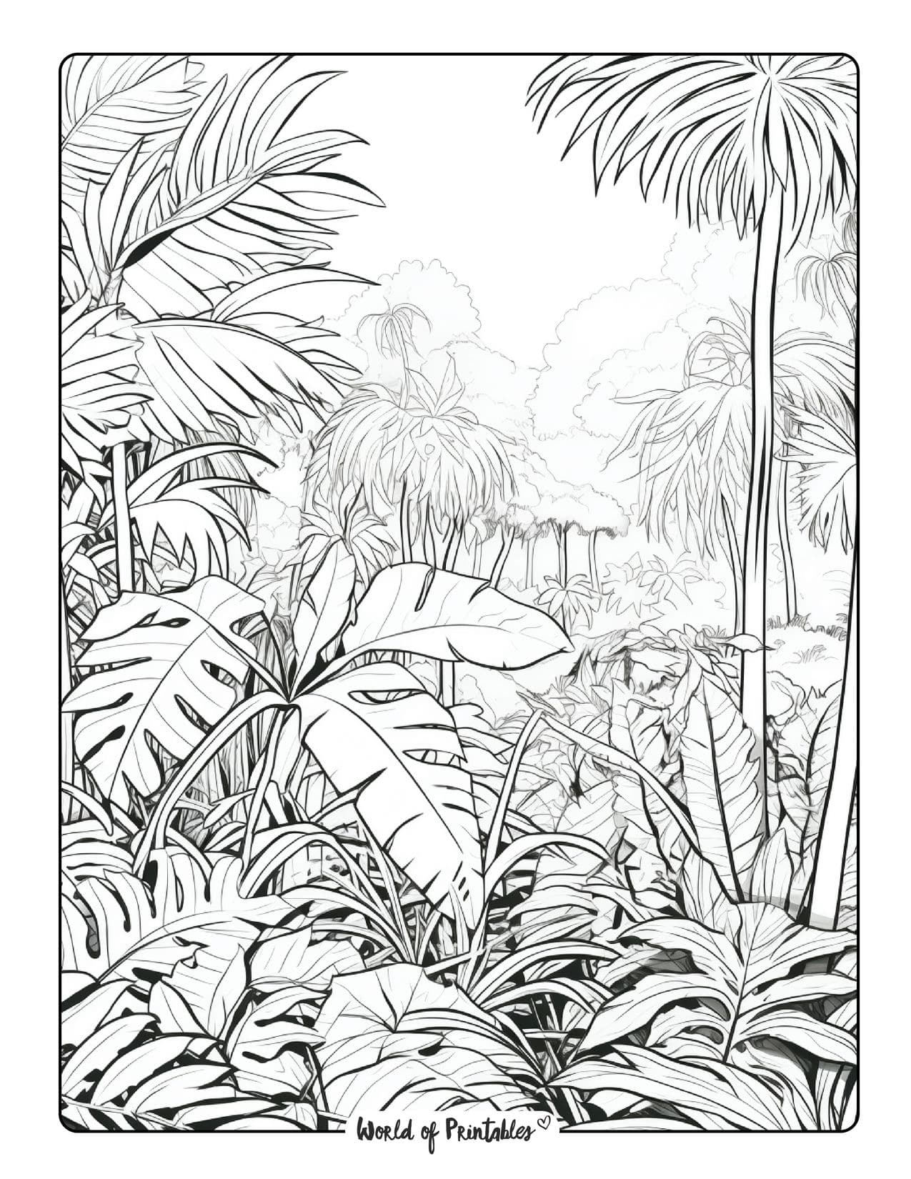 printable coloring pages jungle