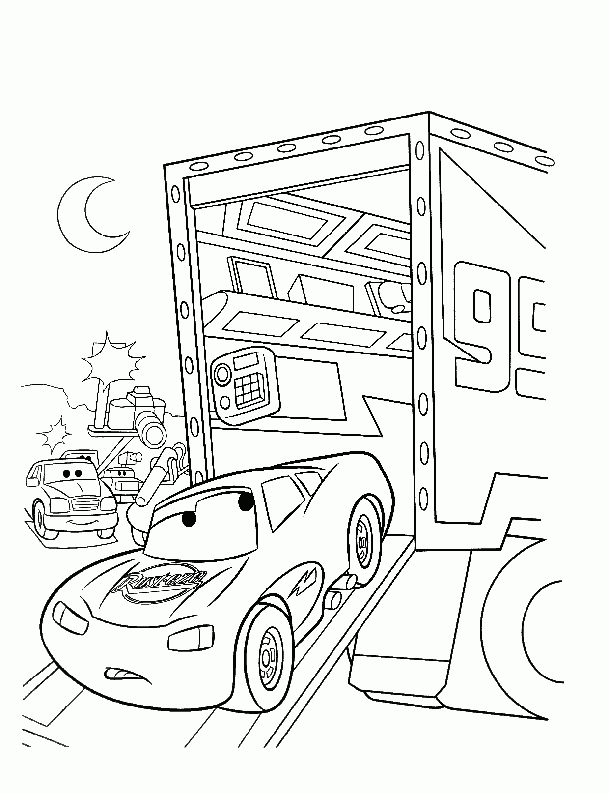 Free Printable Coloring Pages Of Cars Calendar Printables