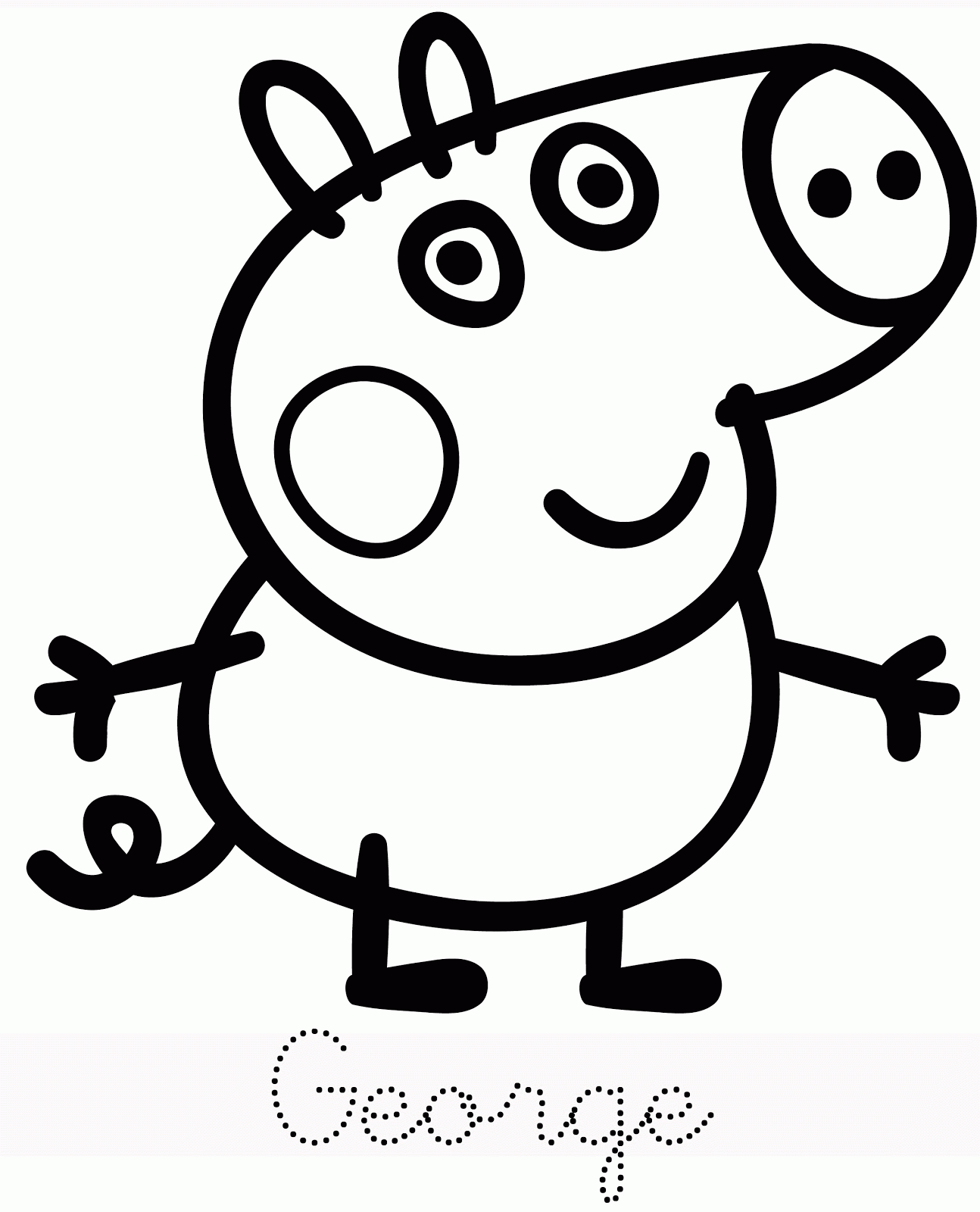 printable coloring pages peppa pig