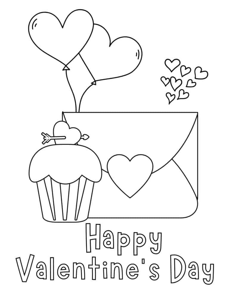 Free Printable Coloring Valentine Cards Coloring Pages