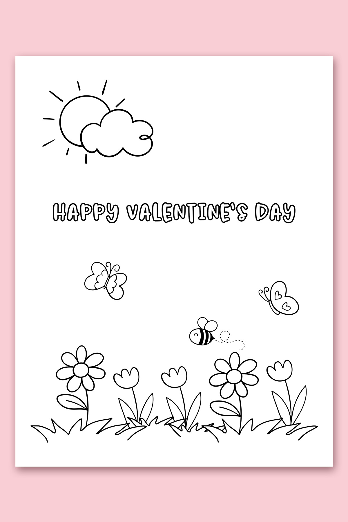 printable coloring valentines day crafts