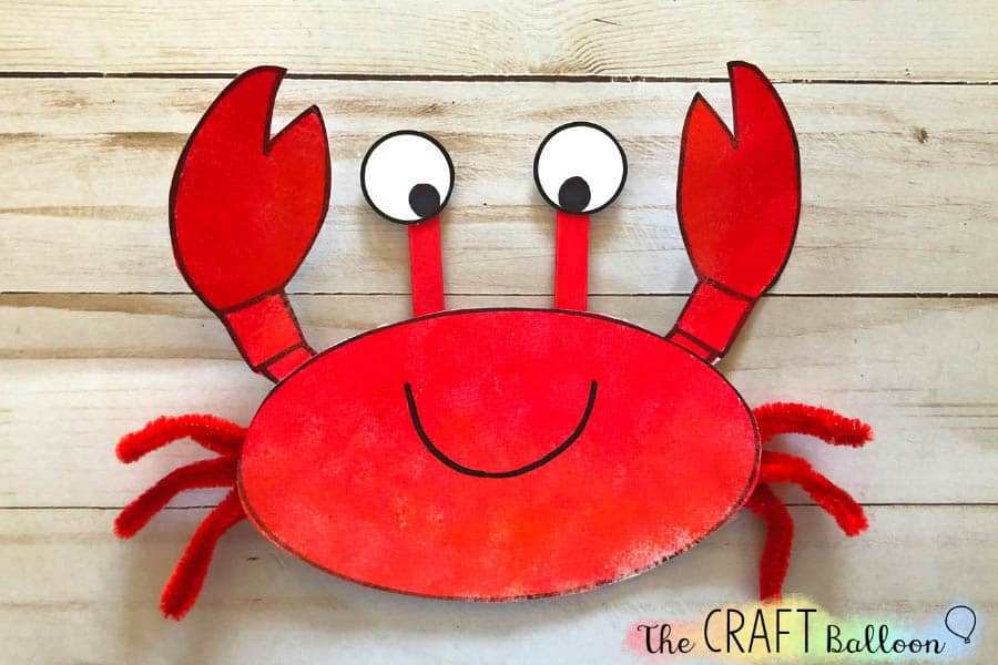 Free Printable Crab Craft Template