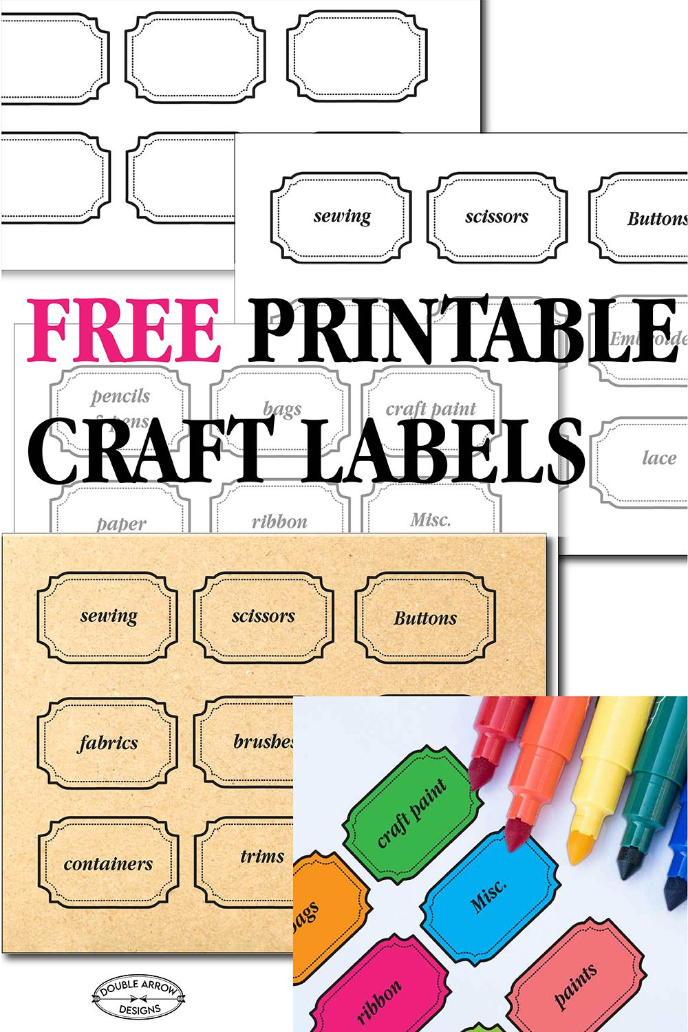 Free Printable Craft Labels That Help Organize Artofit