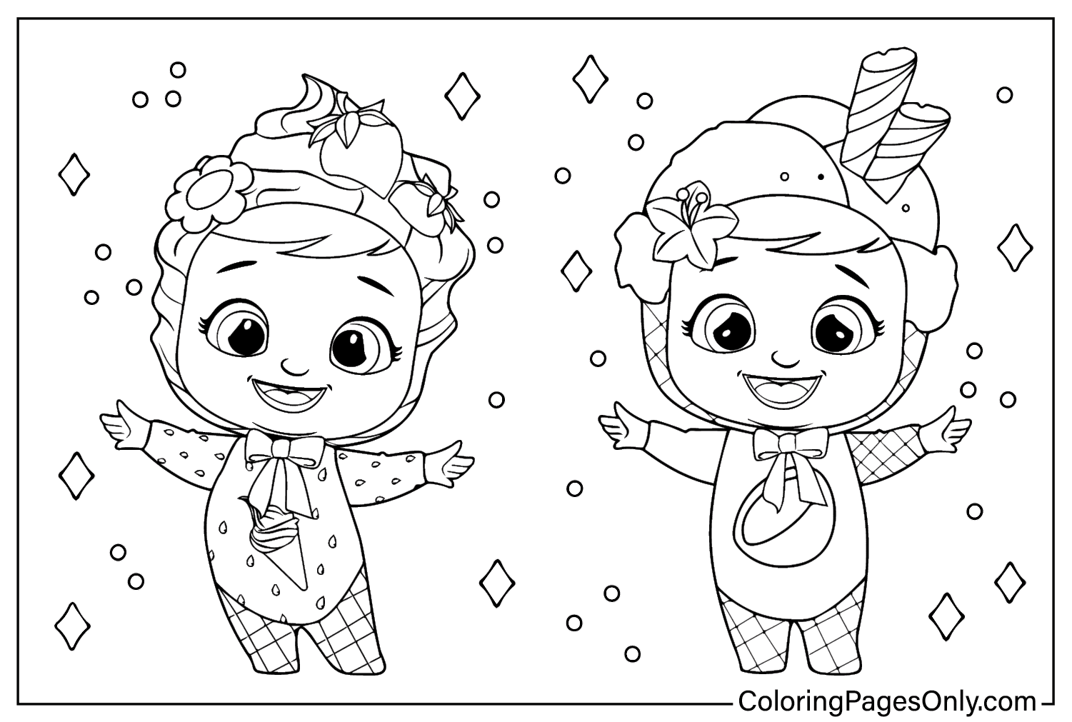 Free Printable Cry Babies Coloring Page Free Printable Coloring Pages