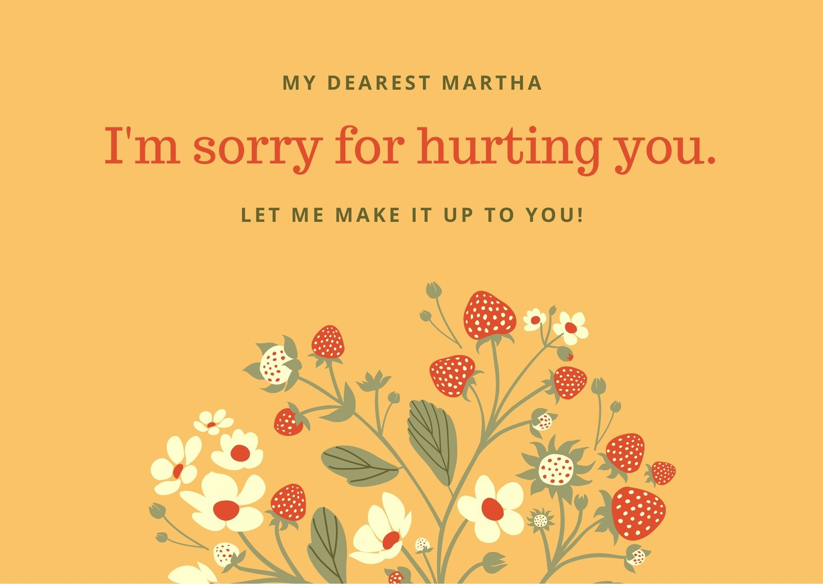 Free Printable Customizable Apology Card Templates Canva