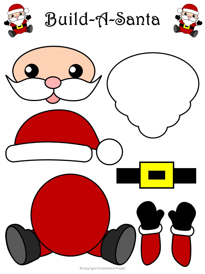 Free Printable Cut Out Santa Clause Patterns