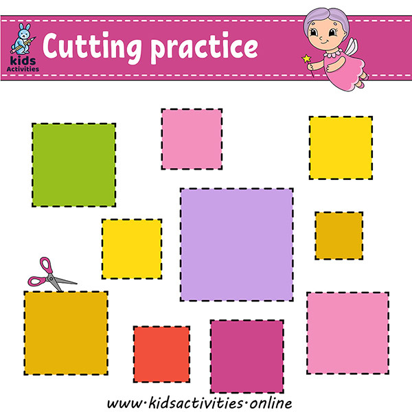 Free Printable Cutting Shapes Worksheets Kids Activities