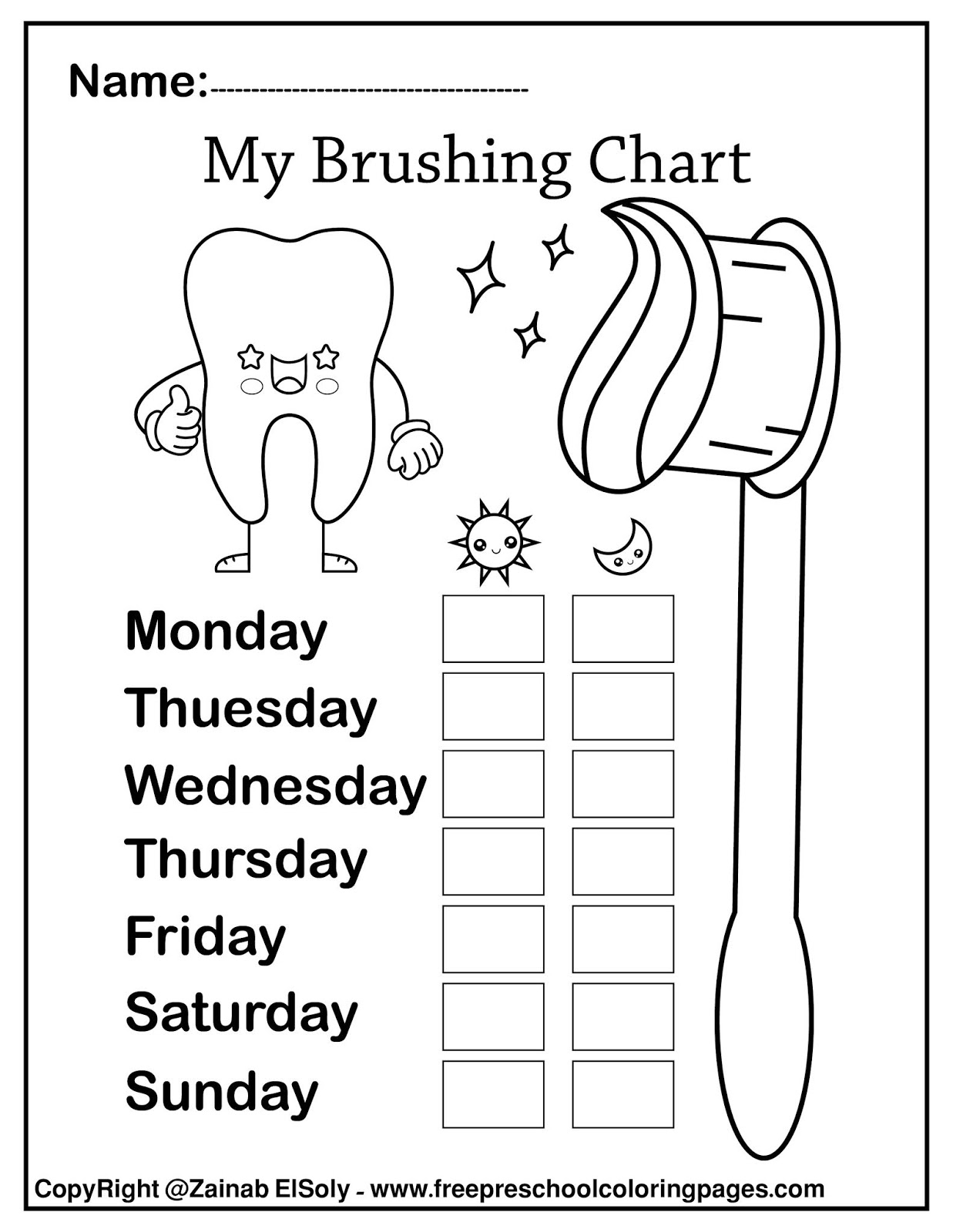 Free Printable Dental Activity Sheets