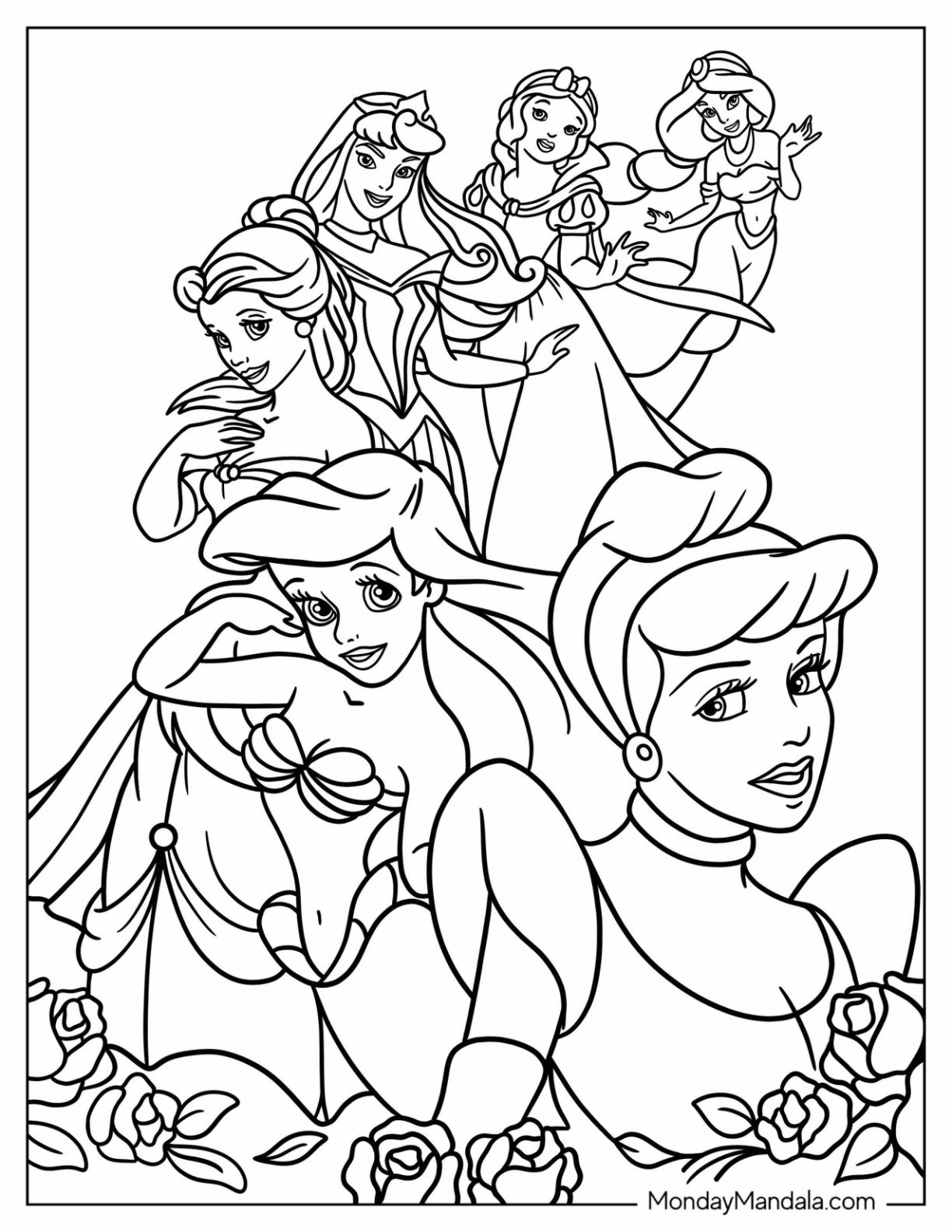 Free Printable Disney Princess Coloring Pages Pdf Infoupdate