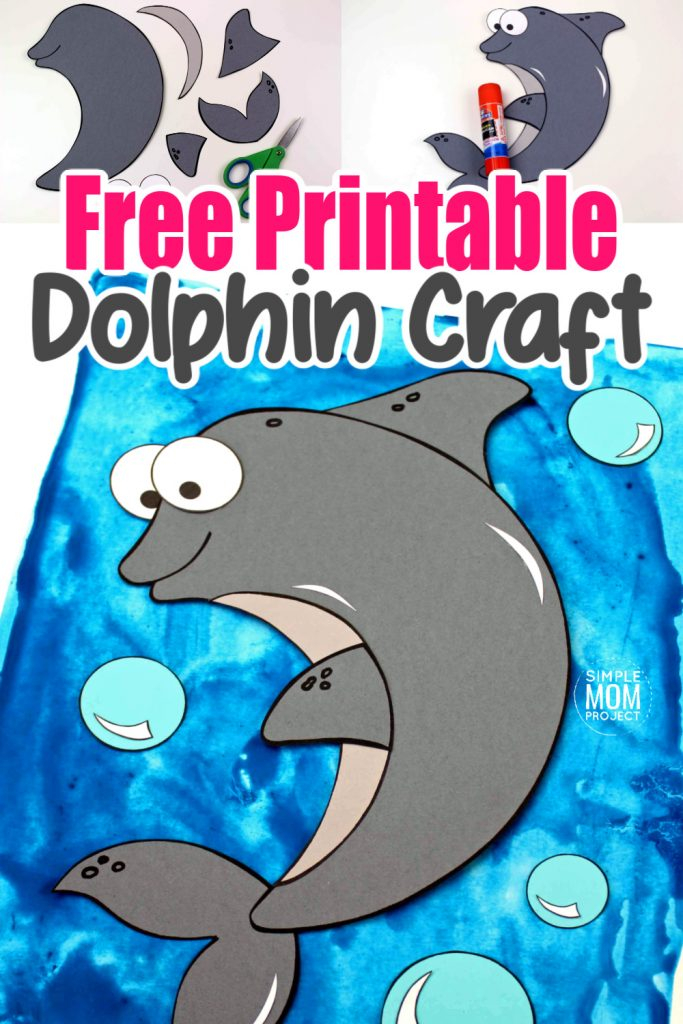 Free Printable Dolphin Craft For Kids Simple Mom Project