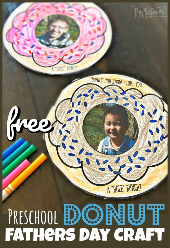  FREE Printable Donut Fathers Day Crafts For Preschool