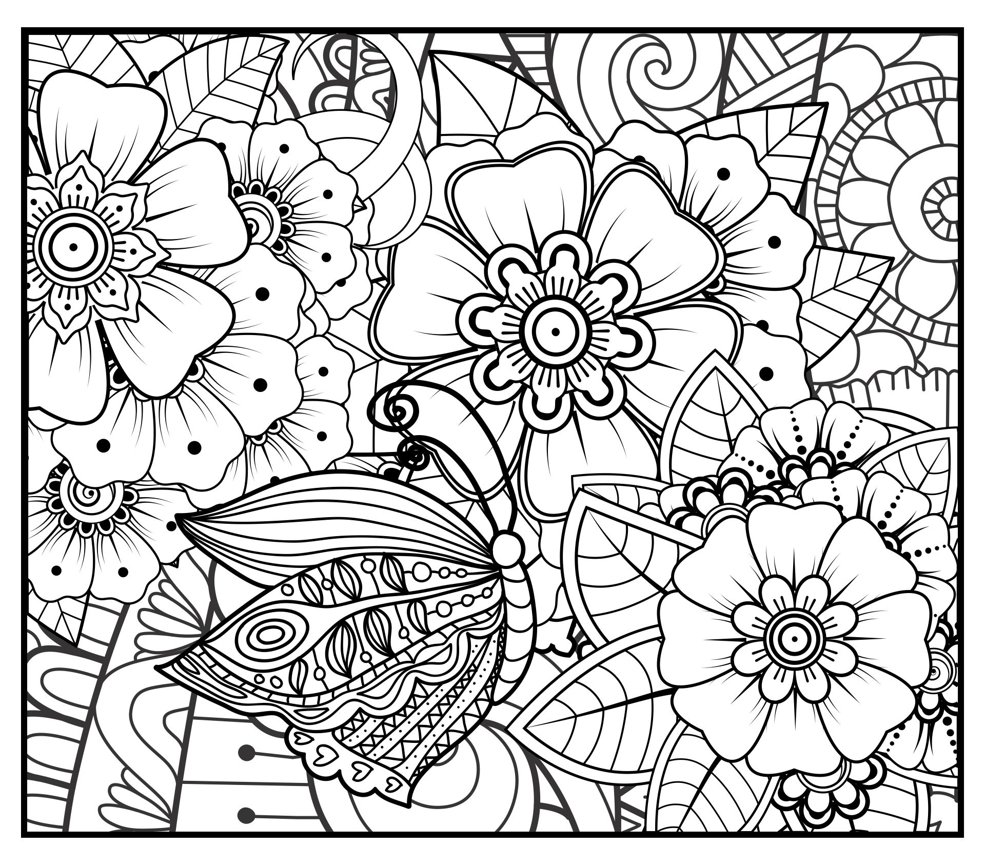 Free Printable Doodle Art Coloring Pages Free Printable Riset