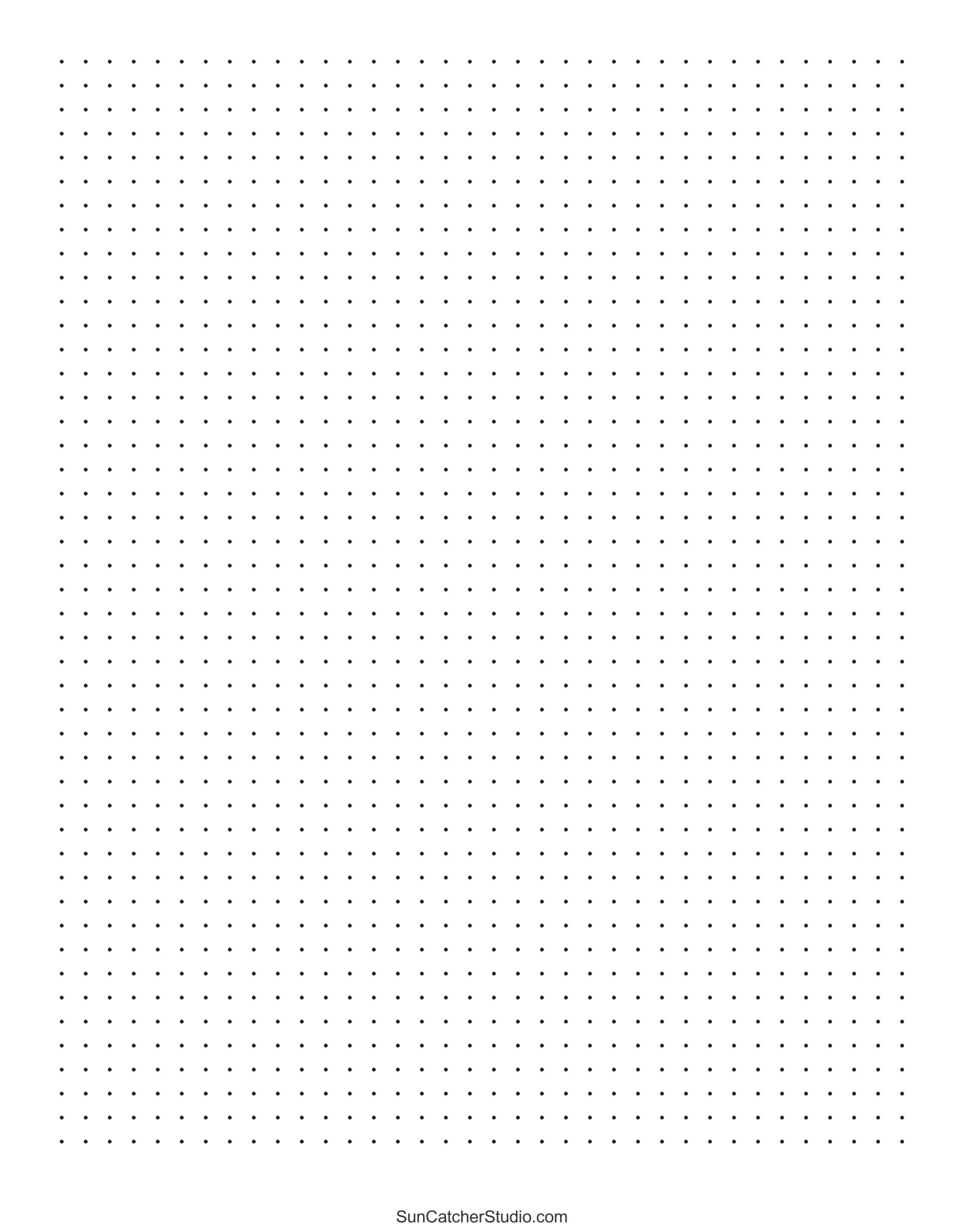 Free Printable Dot Paper Dotted Grid Sheets PDF PNG Free 