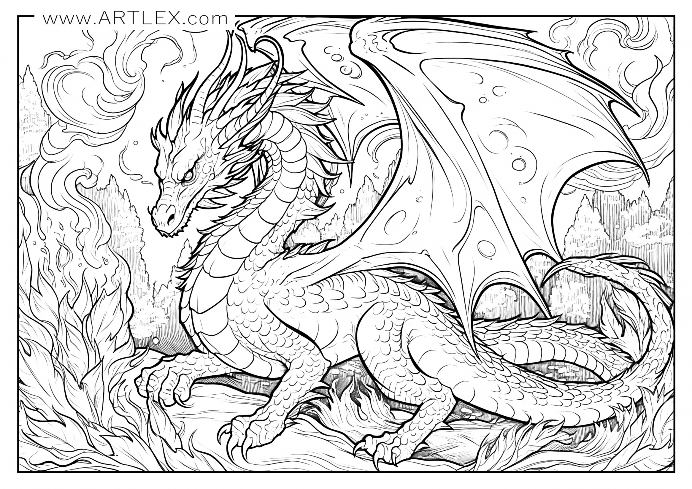 Free Printable Dragon Coloring Pages For Preschoolers FREE Printable HQ