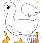 Free Printable Duck Craft Template Simple Mom Project