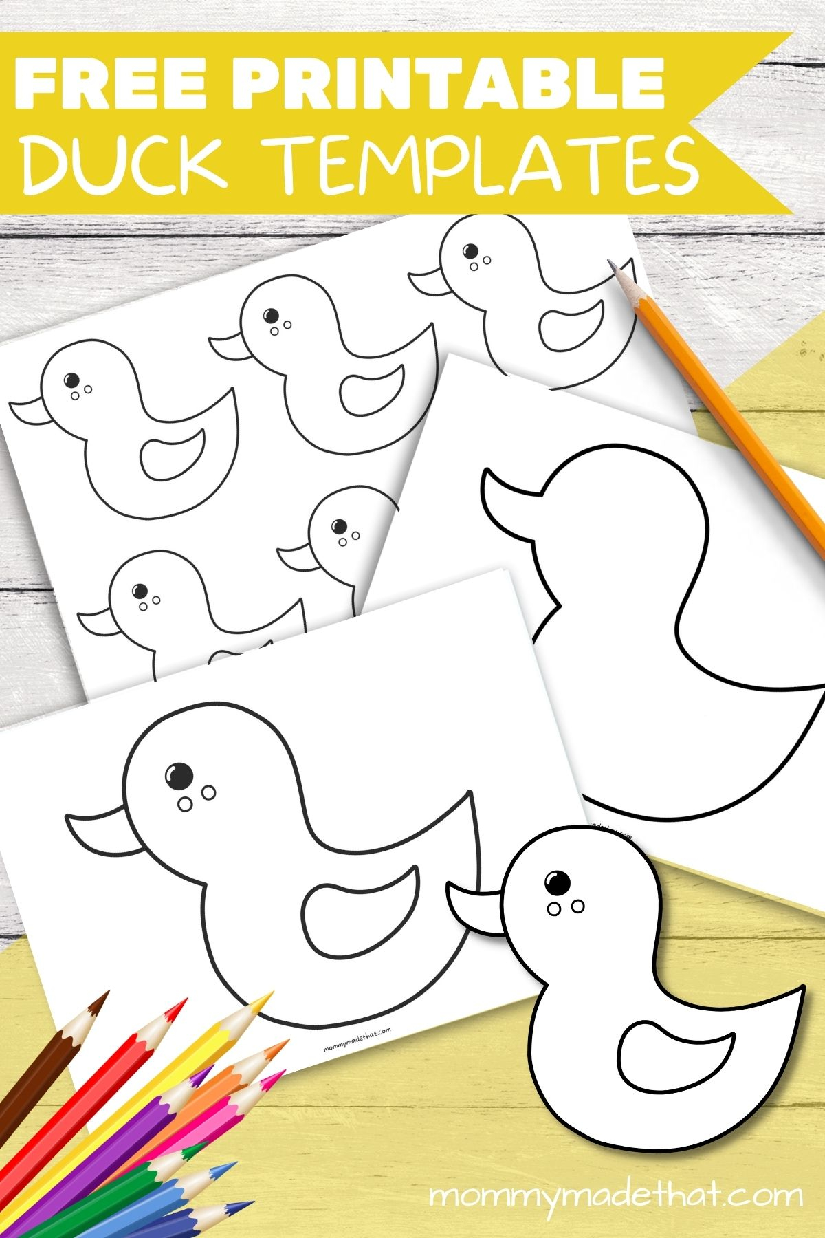 Free Printable Duck Template Duck Crafts Easy Prescho Vrogue co