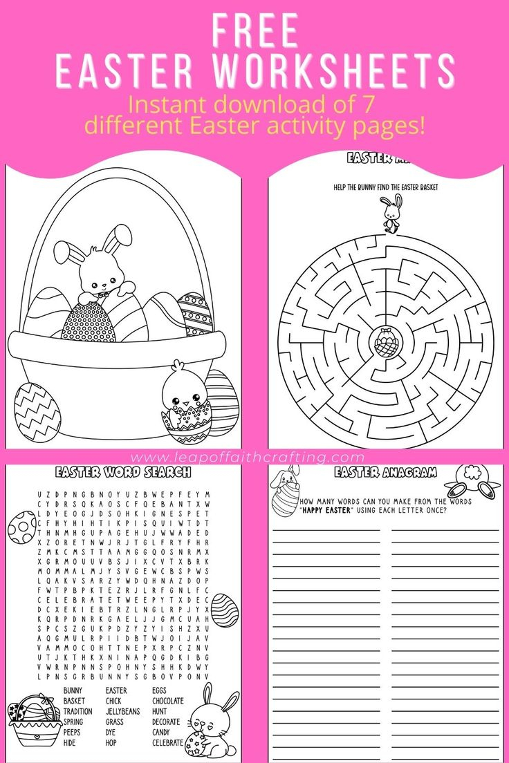 Free Printable Easter Worksheets