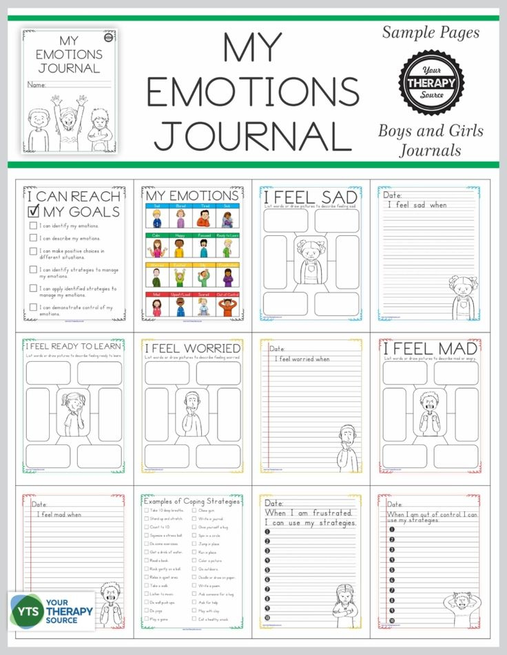 emotional regulation activities for kids printable