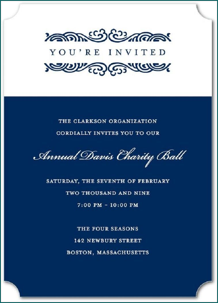 invitation wording for professional event