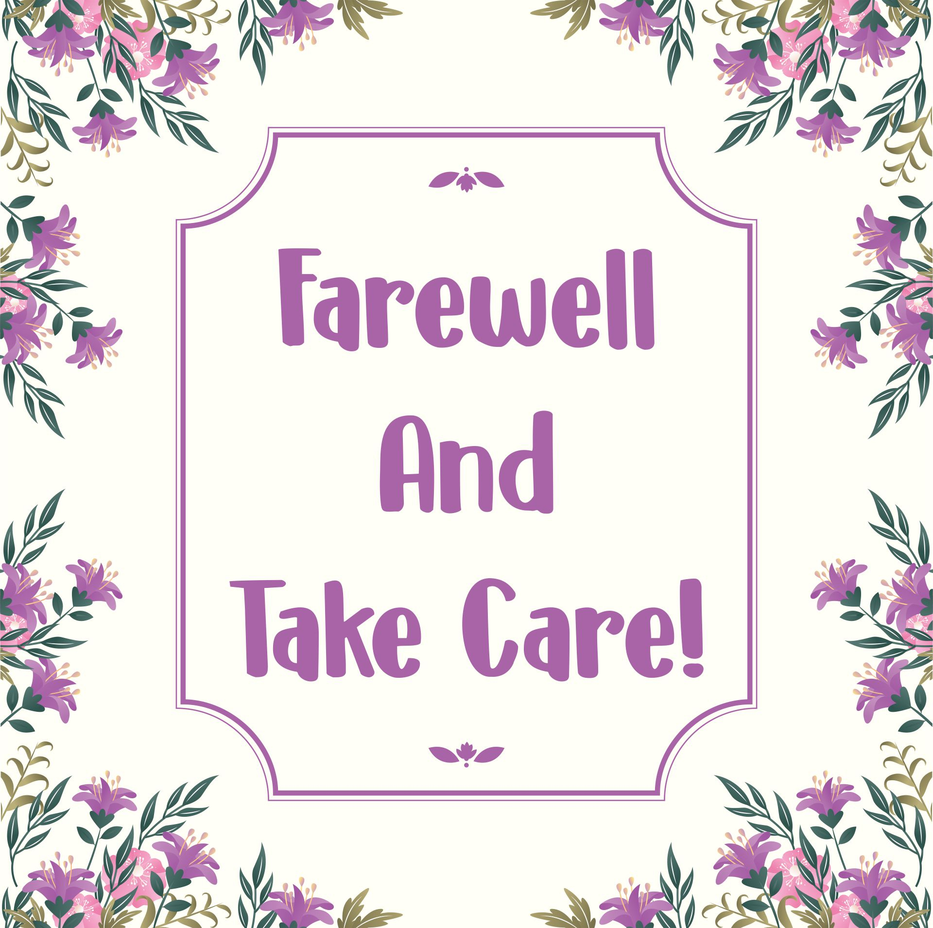 Free Printable Farewell Cards Printable Templates By Nora
