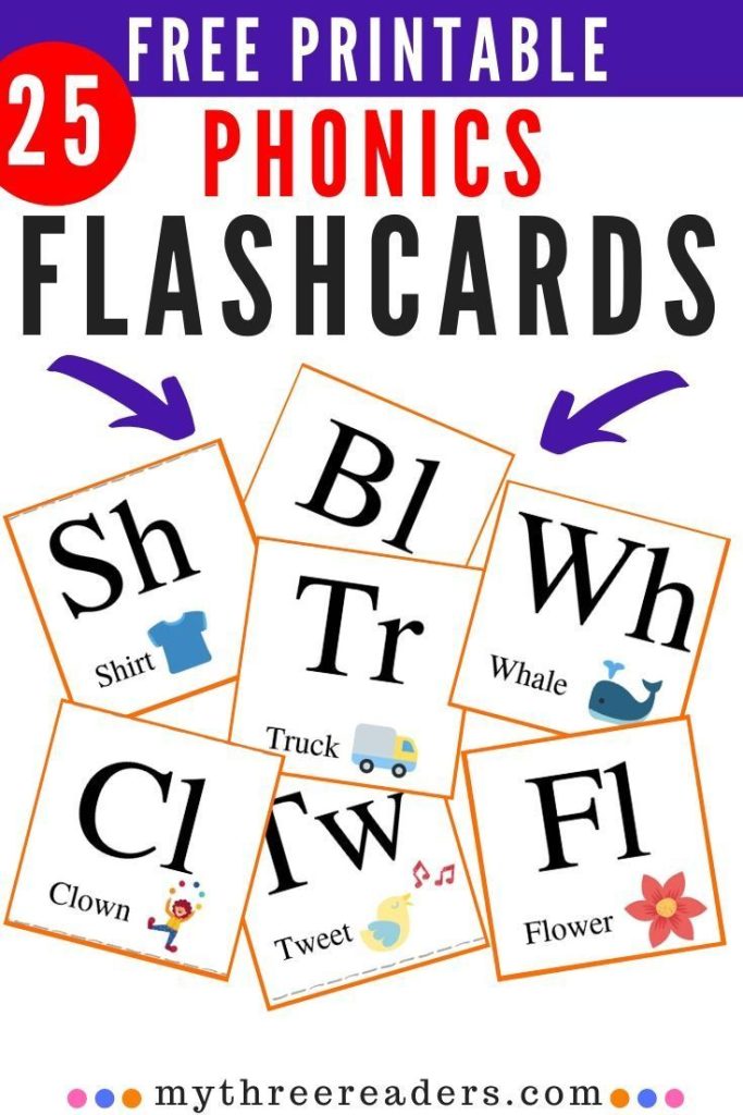 Free Printable Flashcards With Pictures 25 Consonant Blends For