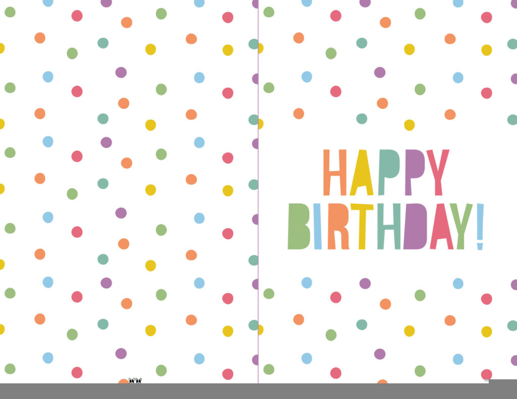 Free Printable Foldable Birthday Cards