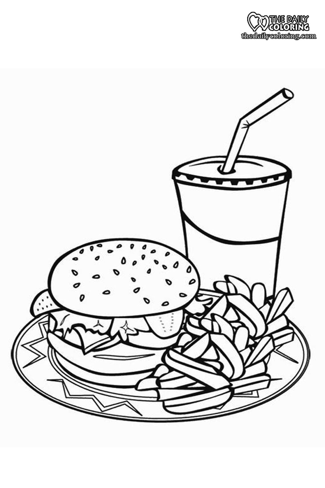 Free Printable Food Coloring Pages 2025 The Daily Coloring