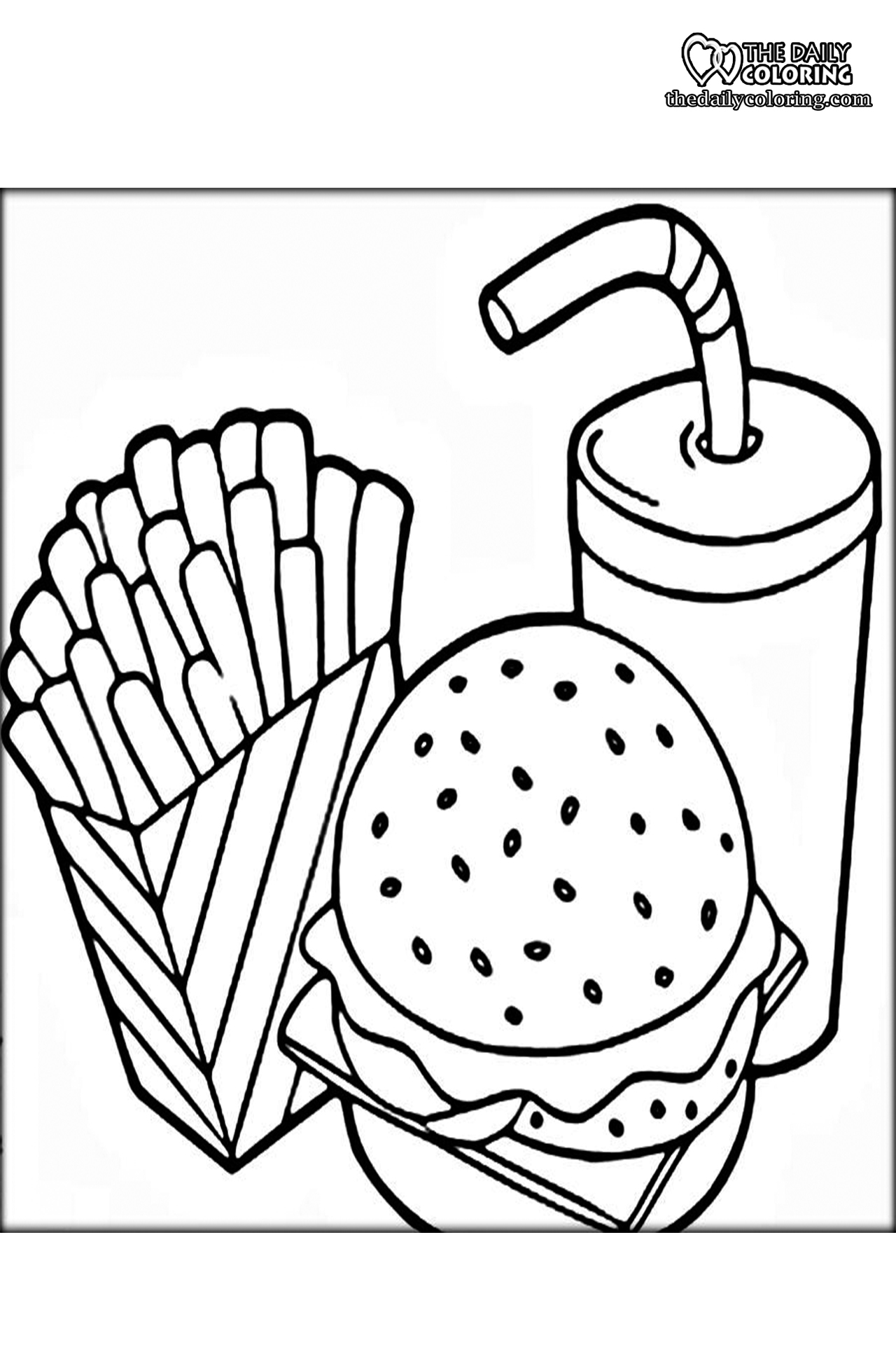 Free Printable Food Coloring Pages 2025 The Daily Coloring
