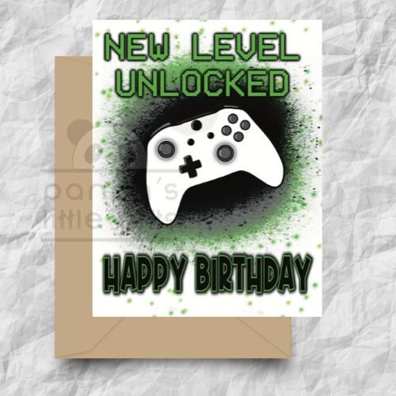 Free Printable Gamer Birthday Cards Kara Creates 52 OFF