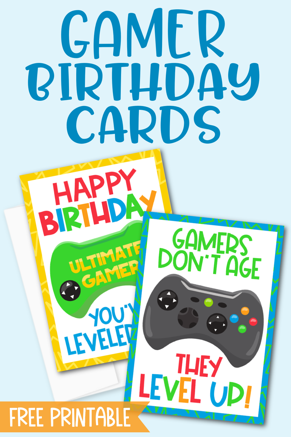 Free Printable Gamer Birthday Cards