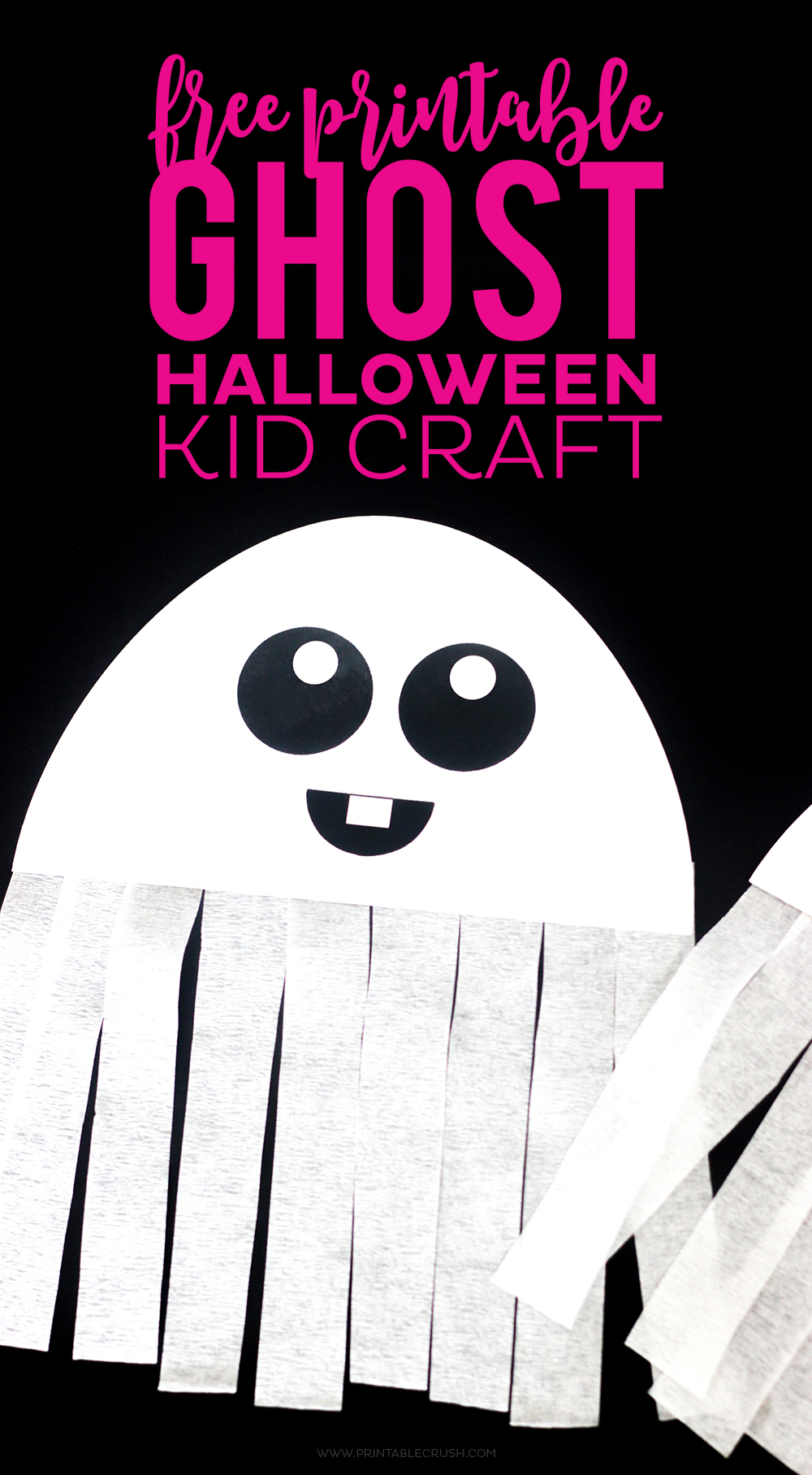 FREE Printable Ghost Halloween Craft Printable Crush