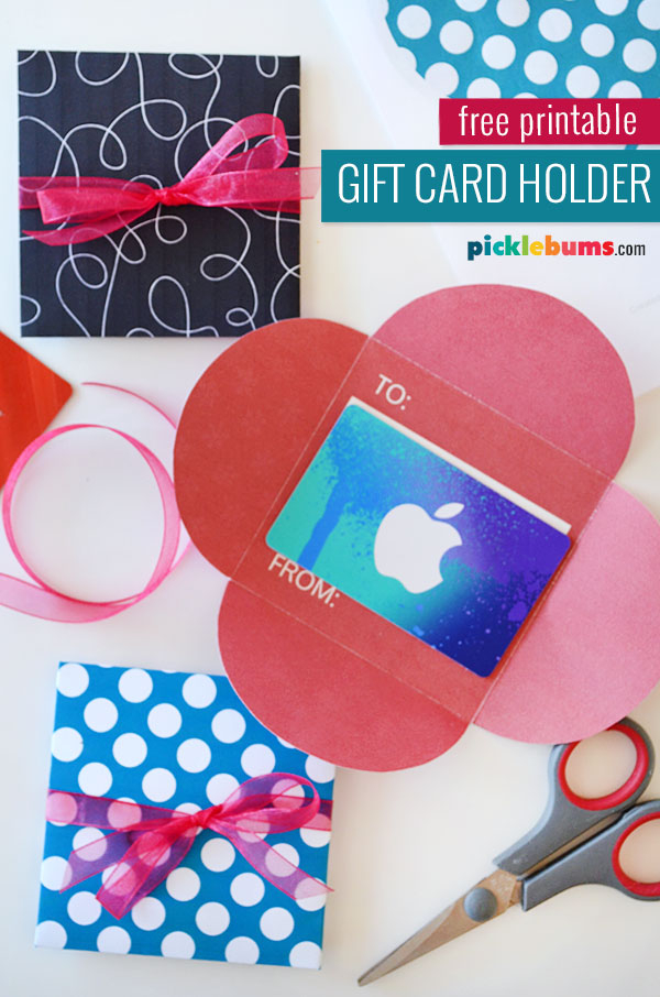 Free Printable Gift Card Holders Picklebums