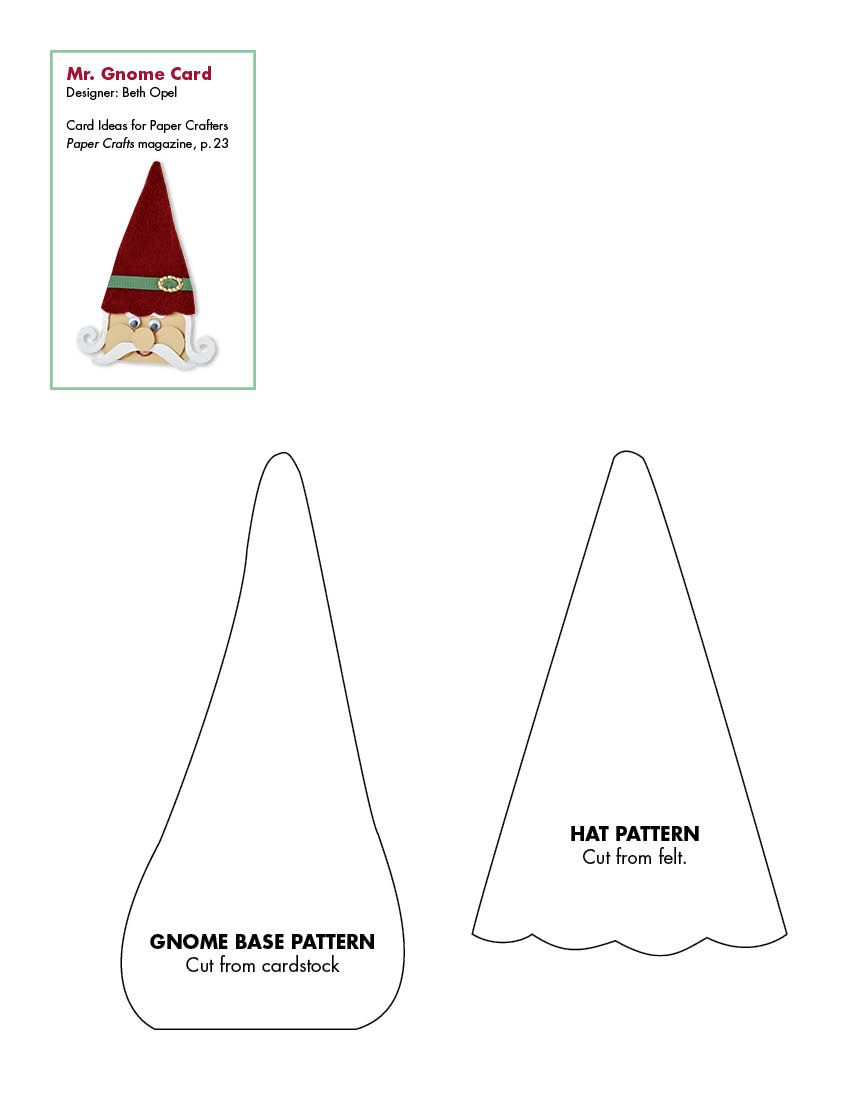 printable gnome craft