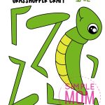 Free Printable Grasshopper Craft Template Simple Mom Project