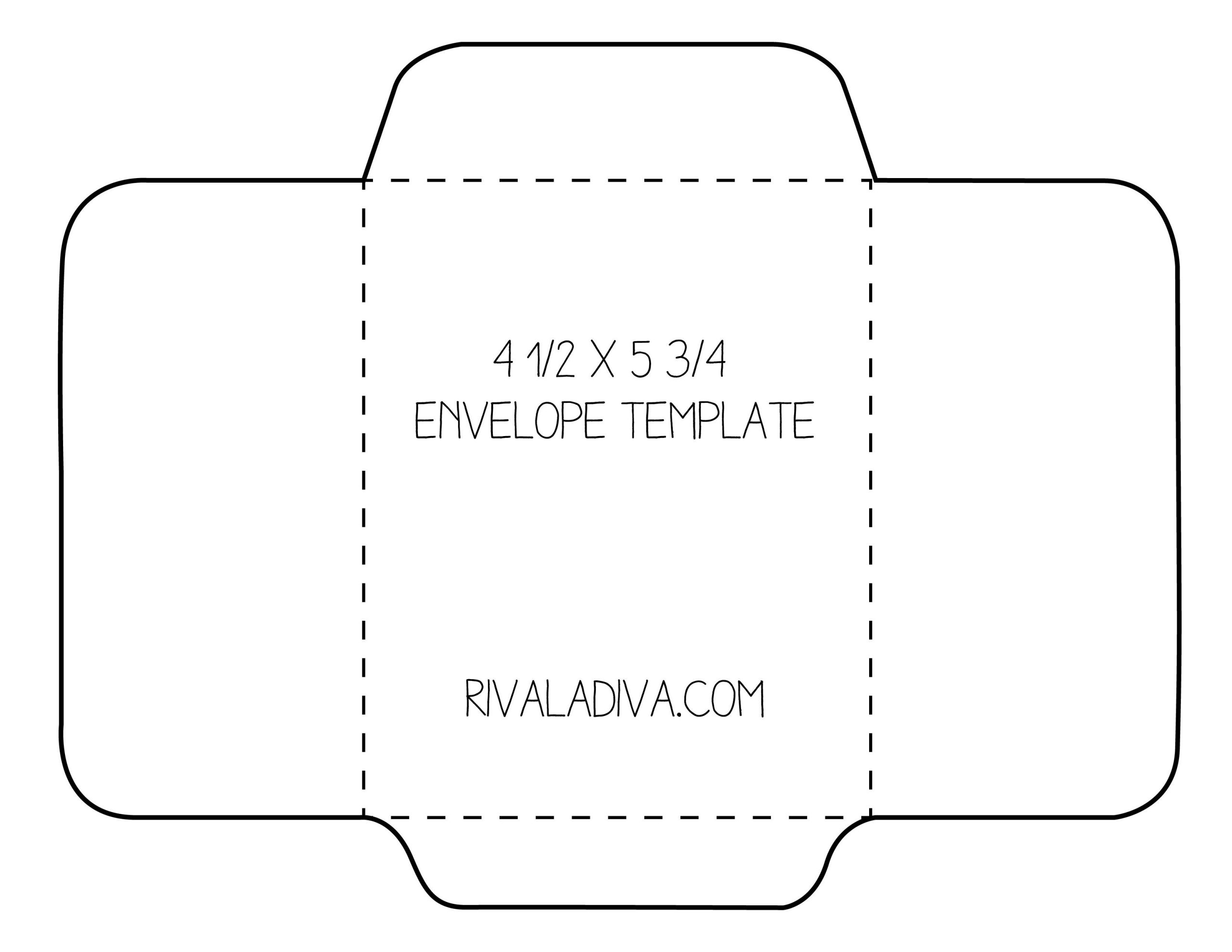 Free Printable Greeting Card Envelope Template Free Printable