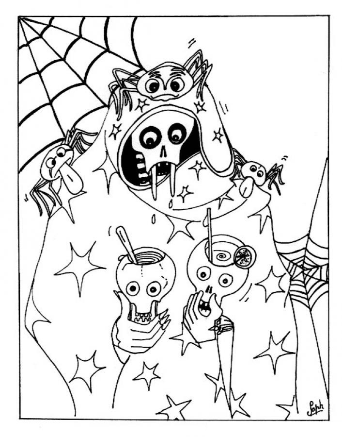free printable coloring pages for kids halloween