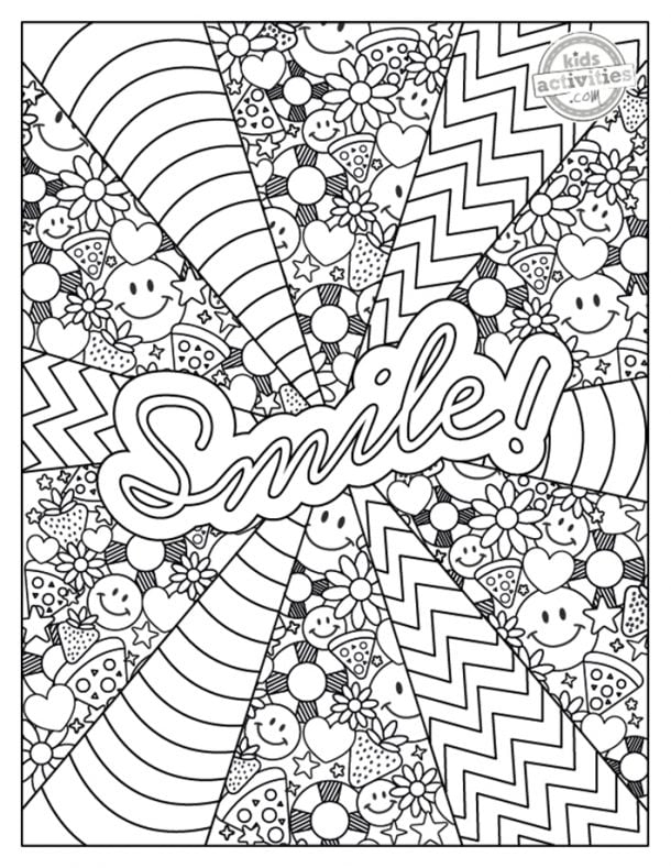 printable coloring pages for kids hard