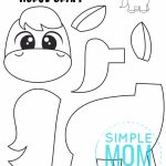 Free Printable Horse Craft Template Simple Mom Project