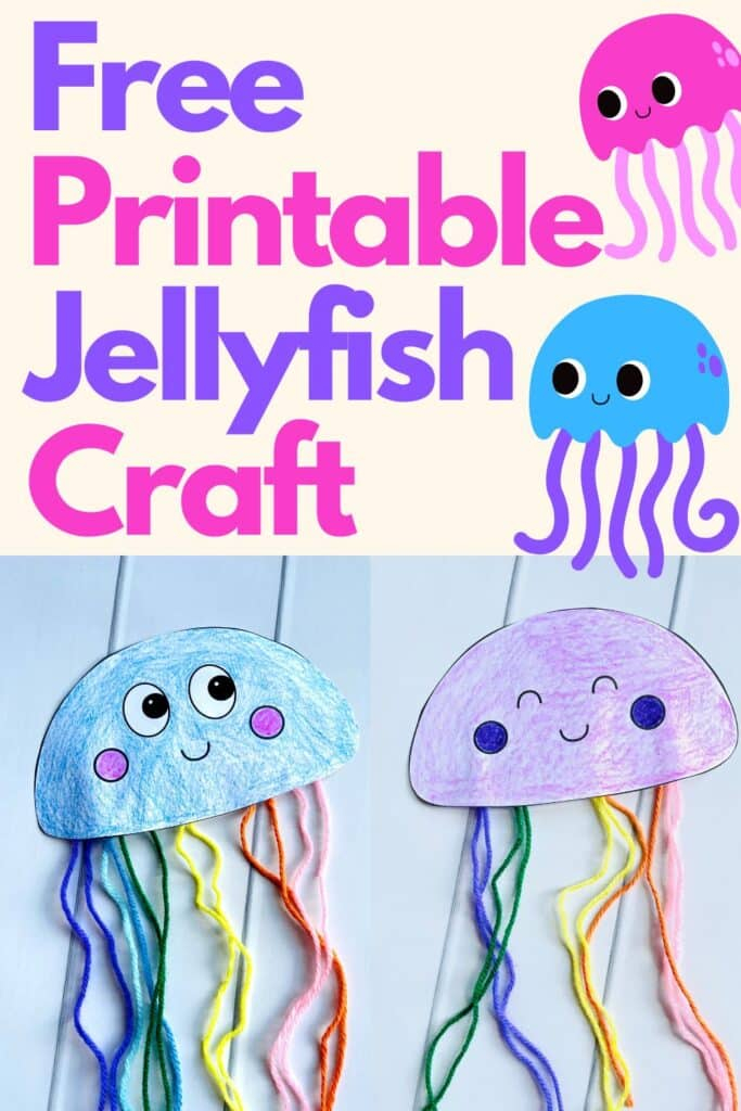 Free Printable Jellyfish Paper Craft For Kids Easy