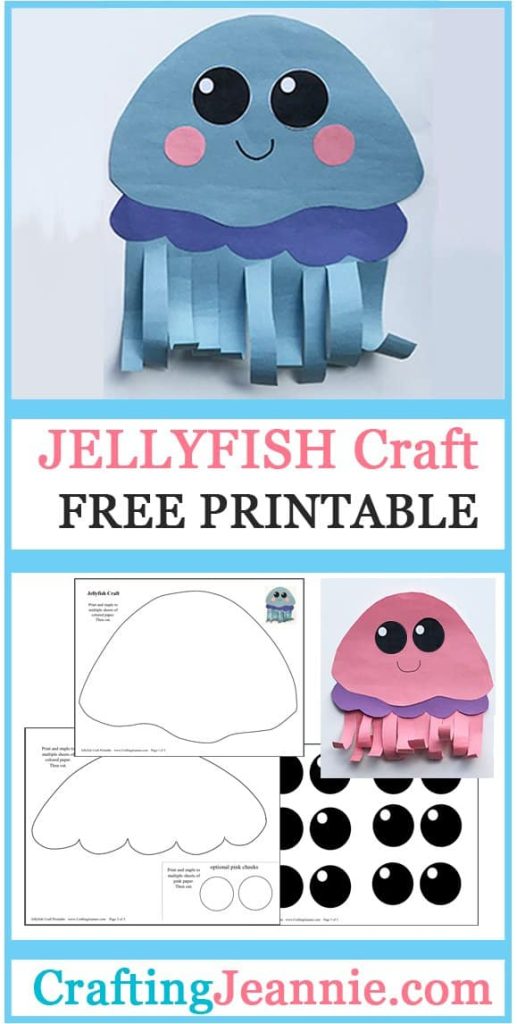 Free Printable Jellyfish Template