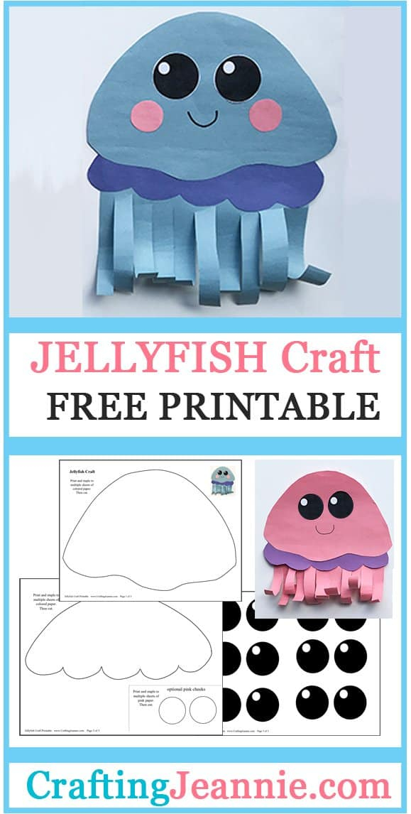 Free Printable Jellyfish Template