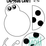 Free Printable Ladybug Craft Template Simple Mom Project