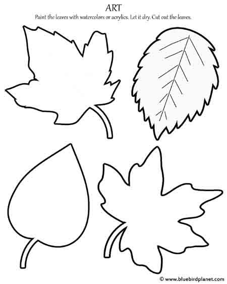 Free Printable Leaf Template