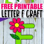 Free Printable Letter F Craft Template Simple Mom Project