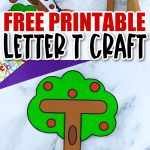 Free Printable Letter T Craft Template Simple Mom Project