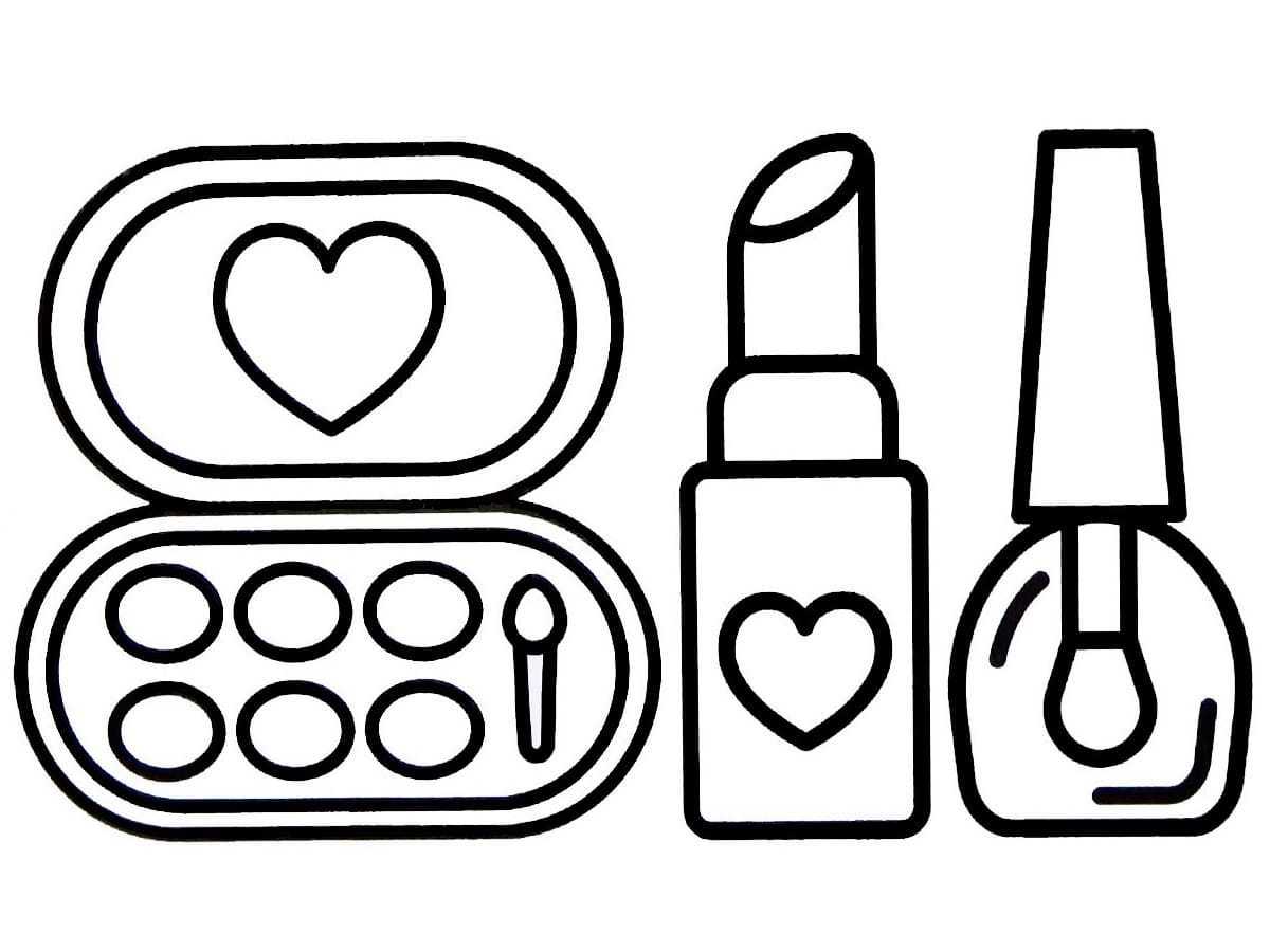 printable coloring pages makeup printable coloring pages makeup