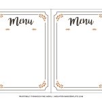 Free Printable Menu Cards Templates Joe J Laliberte