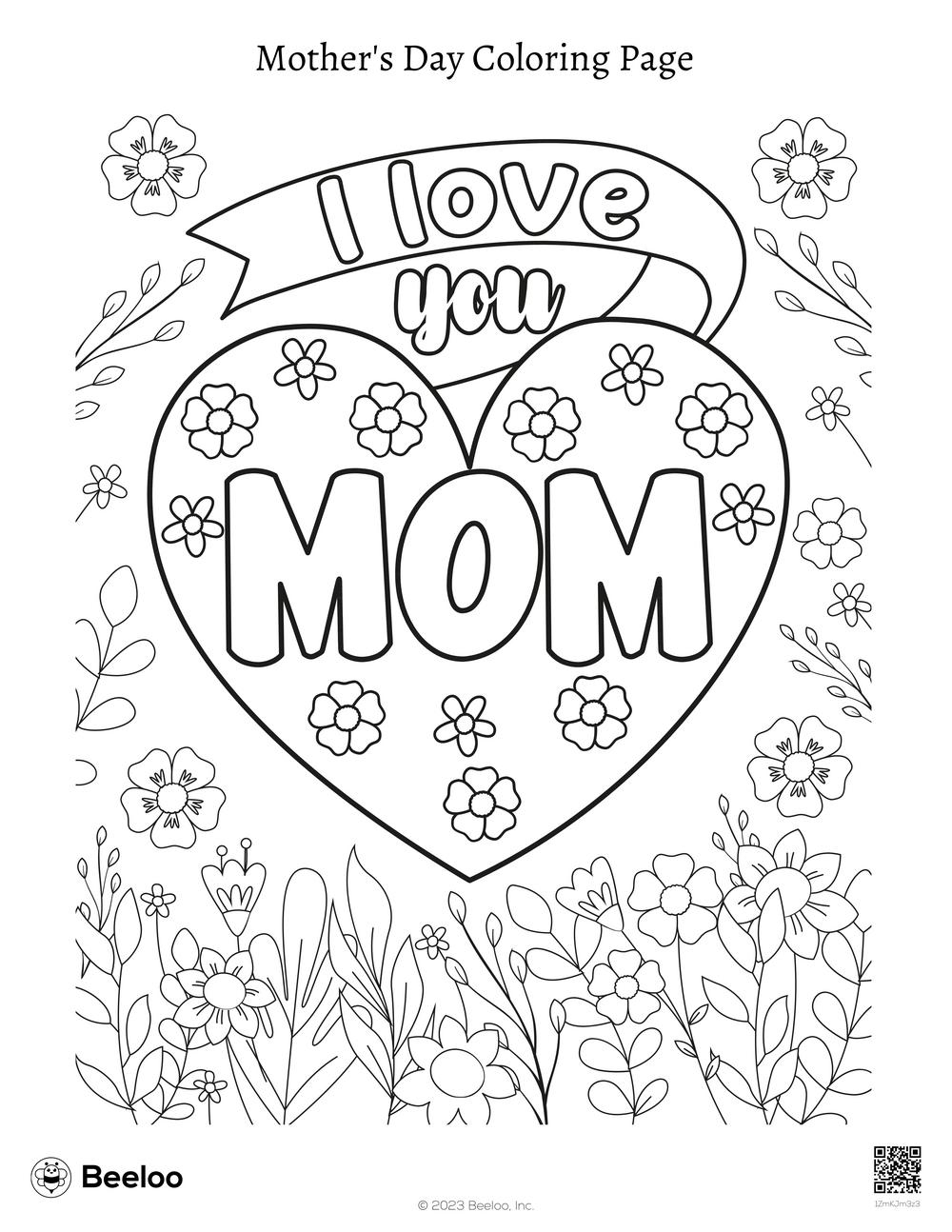 Free Printable Mother 39 s Day Coloring Pages 52 OFF