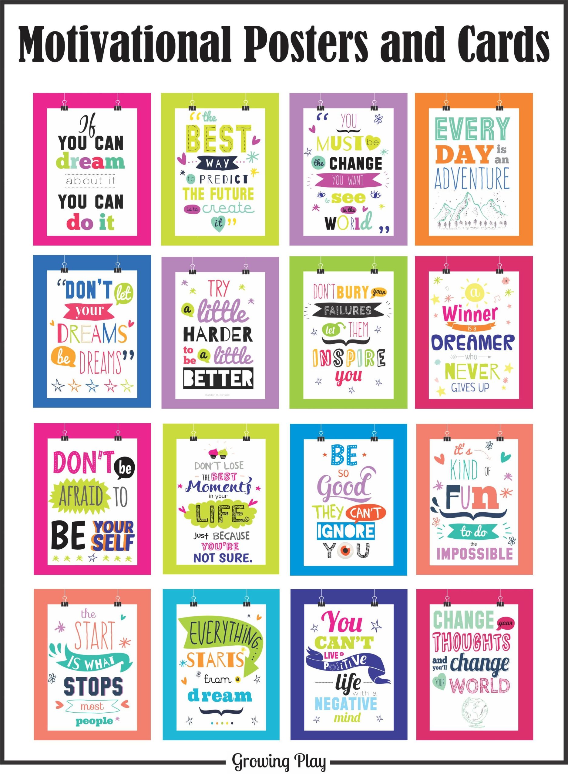 Free Printable Motivational Quote Cards