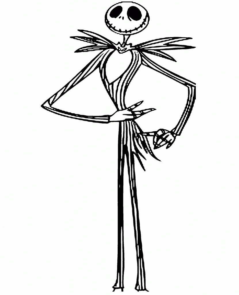 printable coloring pages nightmare before christmas